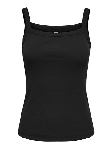 ONLY VIRA S/L RIB TOP CS JRS BLACK - 15367463