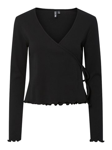 PIECES KITTE V-NECK WRAP TOP SORT - 17163784