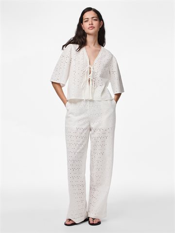 PIECES TYLA MW WIDE PANTS CLOUD DREAM - 17163254