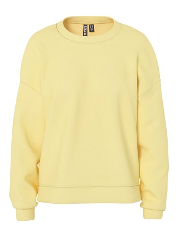 PIECES CHILLI LS LOOSE SWEAT NOOS BC PALE BANANA - 17156302