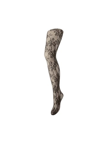 PIECES RANE JACQUARD TIGHTS HOT FUDGE - 17161318