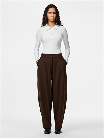 PIECES BOSELLA HOT FUDGE MW BARREL PANTS - 17167143