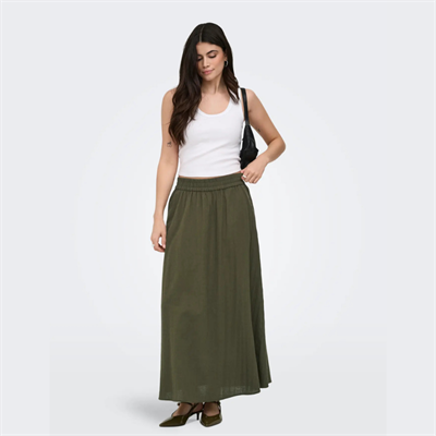 ONLY TIZANA LONG SKIRT WVN NOOS GRAPE LEAF - 15372613