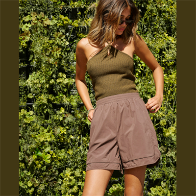 ONLY LARA PIPING SHORTS OTW CHOCOLATE MARTINI - 14371408