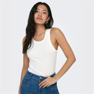 ONLY VAL 2-WAY TANK TOP JRS NOOS CLOUD DANCER - 15371705