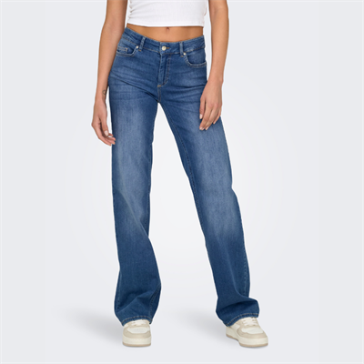 ONLY BLUSH MID STRAIGHT MEDIUM BLUE DENIM -15330787