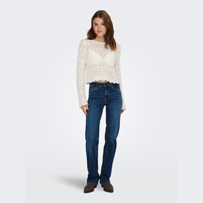 ONLY BLUSH MID STRAIGHT DNM TAI021 DARK BLUE DENIM - 15344167