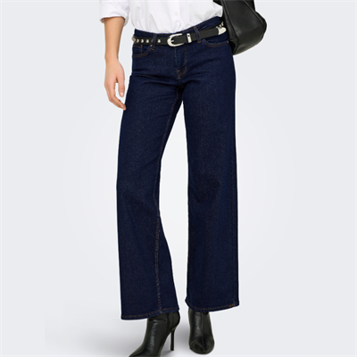 ONLY JUDY-O LW DARK BLUE DENIM WIDE DNM RINSE TAI966 - 15366764
