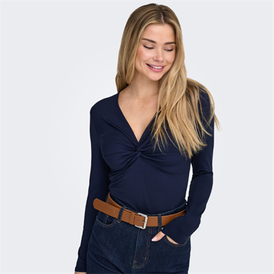 ONLY LONE LIFE L/S KNOT TOP NOOS JRS NIGHT SKY - 15379511 