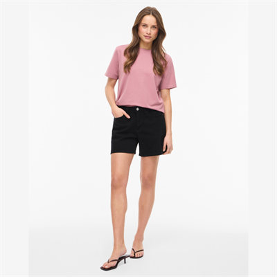 VILA JAF RW DENIM SHORTS BLACK DENIM - 14111887
