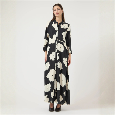 Yas Savanna long shirt dress black mille - 26022663