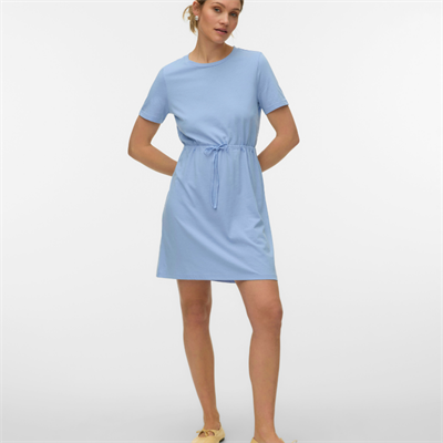 Vero Moda Luna ss short string dress brunnera blue - 10325626