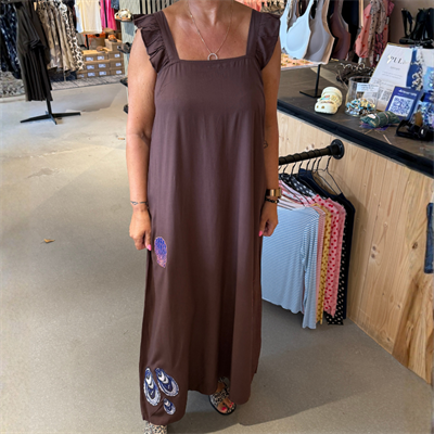 Wauw Lobster summer dress chocolate brown - 10203