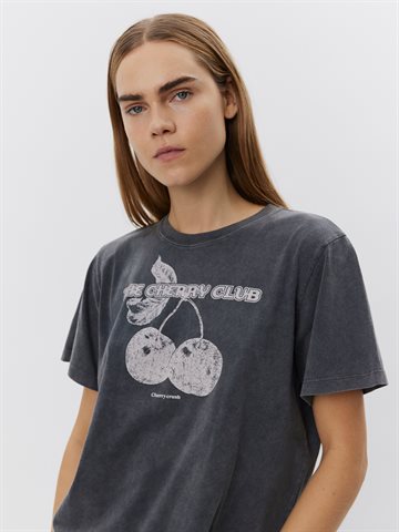 SOFIE SCHNOOR ZENA WASHED BLACK T-SHIRT - S251435