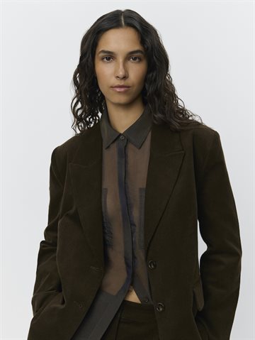 SOFIE SCHNOOR PENNYSW BLAZER DARK BROWN - S253354