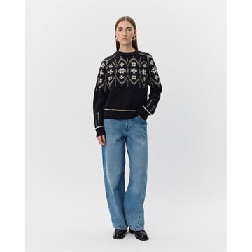 SOFIE SCHNOOR AINASW SWEATER BLACK MIX - S254390