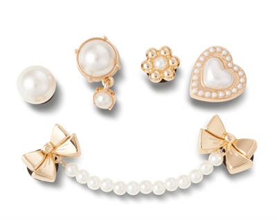 CROCS CHARMS PEARLY GOLD 5 PACK - 10014831