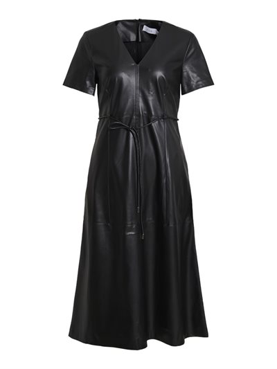 VILA GLORIA V-HALS KJOLE BLACK BEAUTY- 14107601