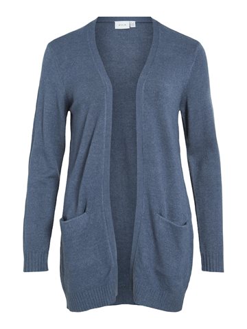 VILA RIL VINTAGE INDIGO OPEN STRIK CARDIGAN - 14044041