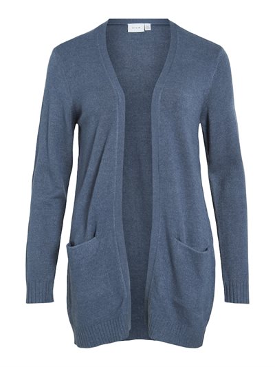 VILA RIL VINTAGE INDIGO OPEN STRIK CARDIGAN - 14044041