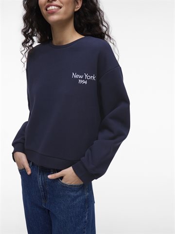 VILA HOLLIE L/S SWEATSHIRT NAVY BLAZER - 14112089