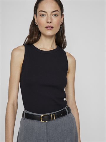 VILA SOLA TANK TOP BLACK BEAUTY - 14101757
