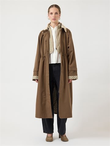 YAS MALOMA LS COAT SHITAKE - 26039621