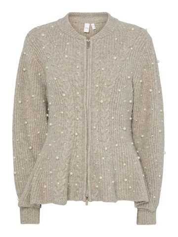 YAS PEMINA LS KNIT CARDIGAN FUNGI - 26039404 