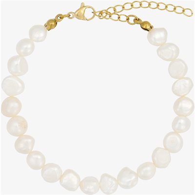 WOLFF JEWELRY BIG PEARL ARMBÅND GOLD - 767