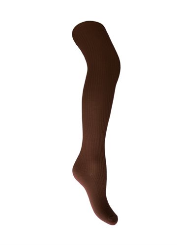  BLACK COLOUR MALIKA KNEEHIGH RIB SOCK MOCCA - 4285