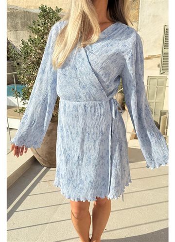 BYIC OFELIA WRAP DRESS SOFT BLUE BLOSSOM - A23934