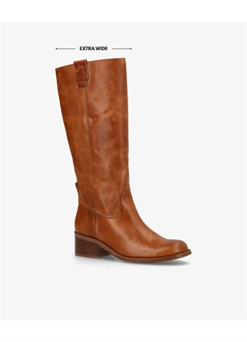 PHENUMB MARTINA LONG WIX COGNAC LEATHER - PB-D07-MARTIEW