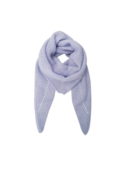BLACK COLOUR DELL KNITTED MINI SCARF LT. BLUE - 208327
