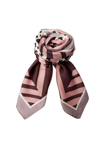 BLACK COLOUR HAYS MINI SCARF WINTER ROSE - 3655