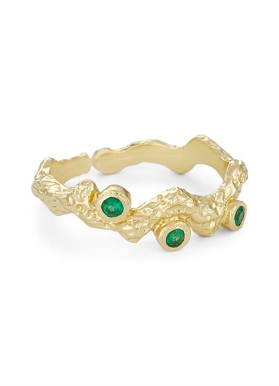 PURE BY NAT NOORA FOIL RING GREEN - 48311