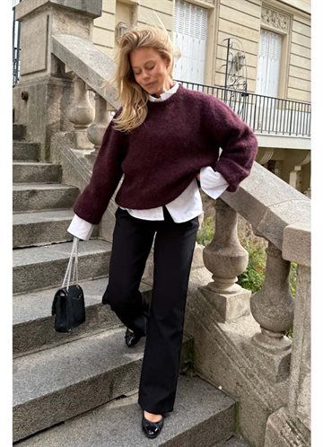 BYIC IDA PULLOVER DARK BORDEAUX - 5267