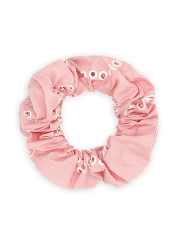 SUI AVA FLORAL BRODERIE SCRUNCHIE STRAWBERRY - SA2601176
