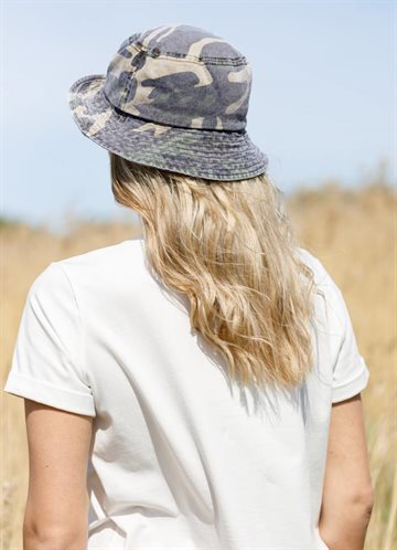 BLACK COLOUR MAURA BUCKET HAT CAMOUFLAGE - 8011