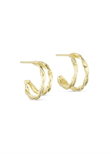 PURE BY NAT WILLOW DOUBLE HOOP EARRINGS G/B - 45967