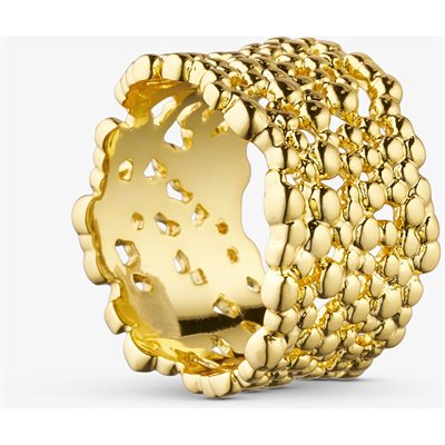 WOLLF JEWELRY BOBLE RING GOLD - 113