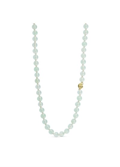PURE BY NAT SHELLA GEMSTONE NECKLACE PREHNITE - 31879