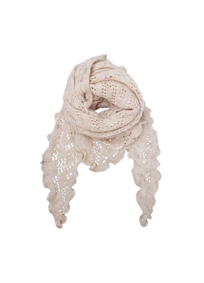 BLACK COLOUR CAMILLE WINTER SCARF NATURAL - 208353
