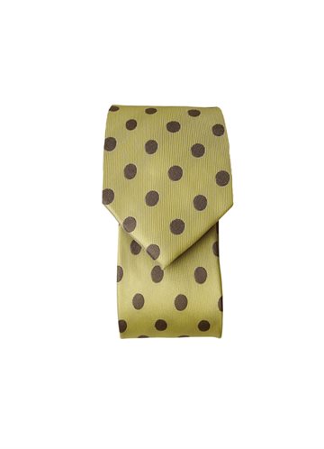 BLACK COLOUR LULU TIE LIME DOT - 208437