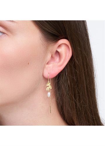 PURE BY NAT DAHLIA PEARL EARRINGS - 45948