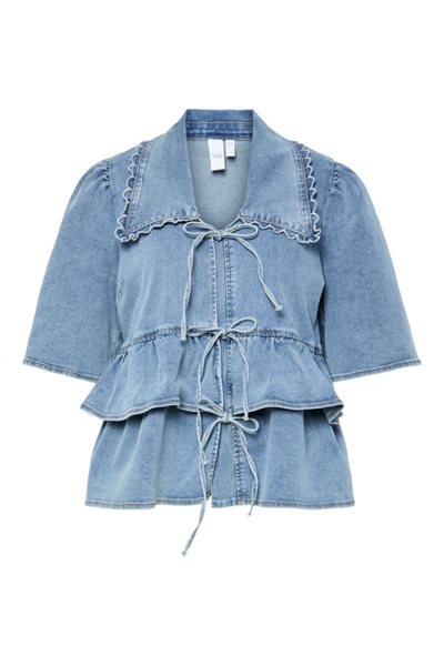 YAS SCALA DENIM TOP - 26039110